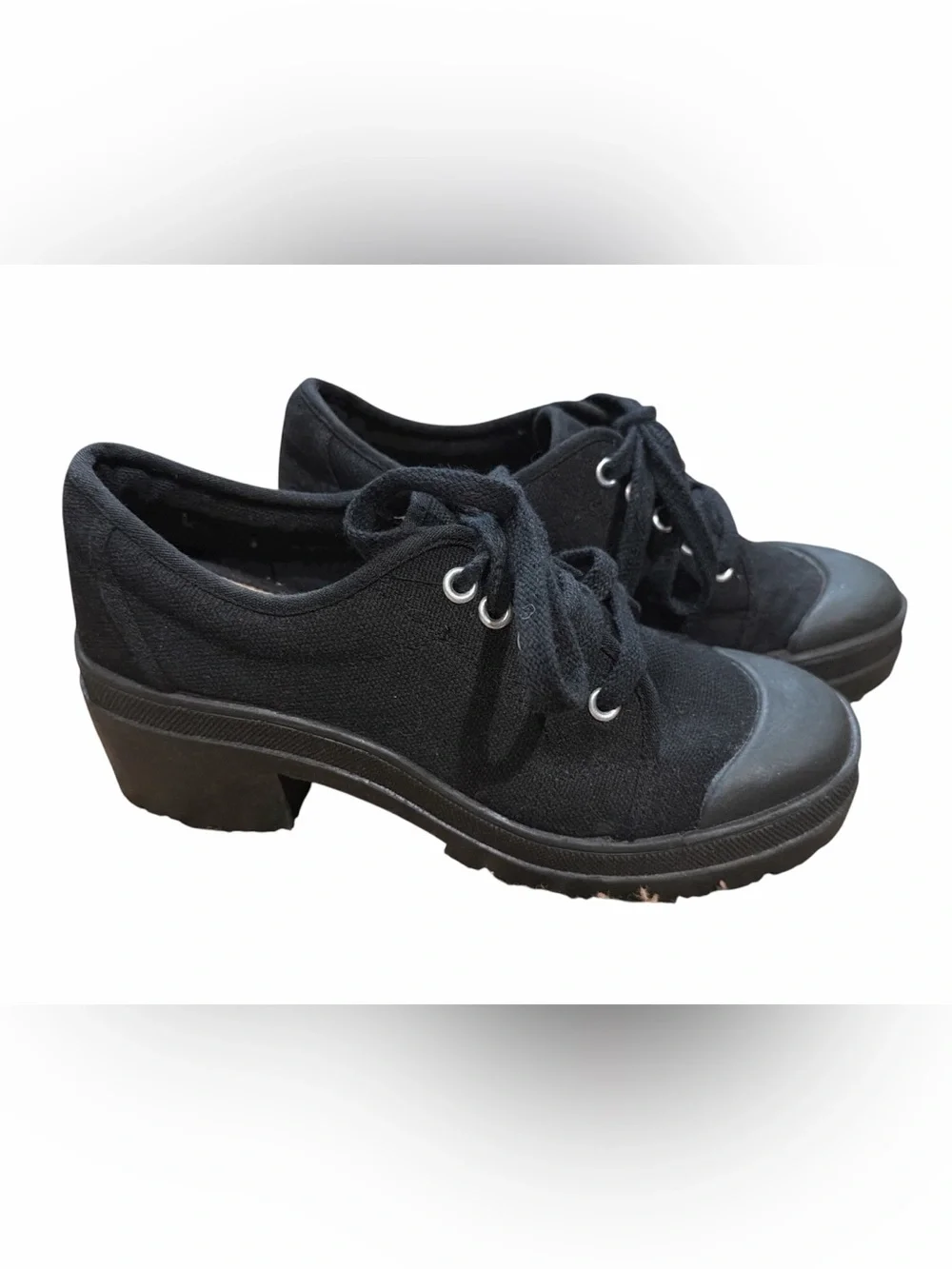Chinese Laundry Black Heel Loafers